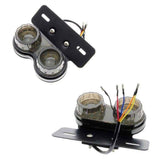 Darrahopens Auto Accessories > Auto Accessories Others > Automotive Lights 10W 20-LED Motorcycle Tail Light Integrated Driving&Brake Light Turn Signal Lamp With License Plate Bracket