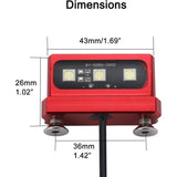Darrahopens Auto Accessories > Auto Accessories Others > Automotive Lights 1Pc Cnc Motorcycle License Plate Light, Universal 12V Motorcycle LED Rear Brake Tail Light Lamp, White Light, Aluminum