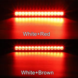 Darrahopens Auto Accessories > Auto Accessories Others > Automotive Lights 2 pcs 12-24V 15 LED Trailer Brake Tail Light Bar Waterproof Rear Lights Running Lights Identification Light For Offroad
