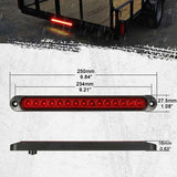 Darrahopens Auto Accessories > Auto Accessories Others > Automotive Lights 2 pcs 12V 15 LED Trailer Brake Tail Light Bar Waterproof Rear Lights Running Lights Identification Light For Offroad