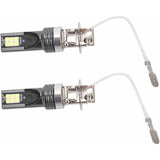 Darrahopens Auto Accessories > Auto Accessories Others > Automotive Lights 2 pcs LED Headlight Bulb, 2525 12LED Car Vehicle Headlight Replacement For H3 Headlight Bulb Dc12V-24V White 6500K-7500K
