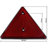 Darrahopens Auto Accessories > Auto Accessories Others > Automotive Lights 2 pcs Set Screw-On Triangle Trailer Reflectors