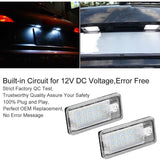 Darrahopens Auto Accessories > Auto Accessories Others > Automotive Lights 2pcs Car LED Number HOP-LPL0114 License Plate Lamp Bulb Kit for Audi A3 S3 A4 S4 B6 B7 A6 C6 S6