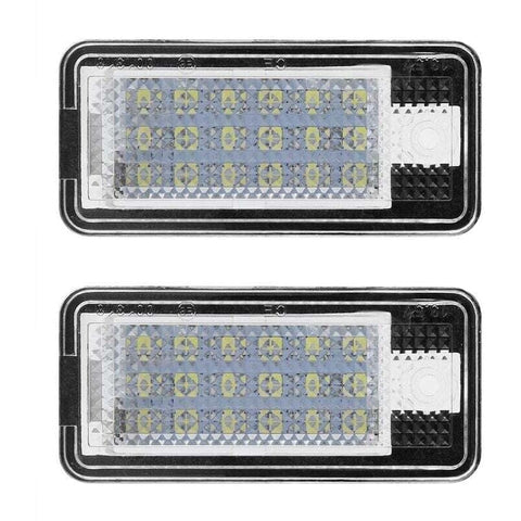 Darrahopens Auto Accessories > Auto Accessories Others > Automotive Lights 2pcs Car LED Number HOP-LPL0114 License Plate Lamp Bulb Kit for Audi A3 S3 A4 S4 B6 B7 A6 C6 S6