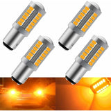 Darrahopens Auto Accessories > Auto Accessories Others > Automotive Lights Amber 1157 Ba15D P21/5W 5630 33Smd Car LED Bulbs Canbus 900Lm Super Bright Front And Rear Turn Signal Light Indicator