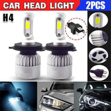 Darrahopens Auto Accessories > Auto Accessories Others > Automotive Lights H4 9003 2000W 300000LM LED Headlight kit Lamp Bulbs Globes High Low Beam Upgrade