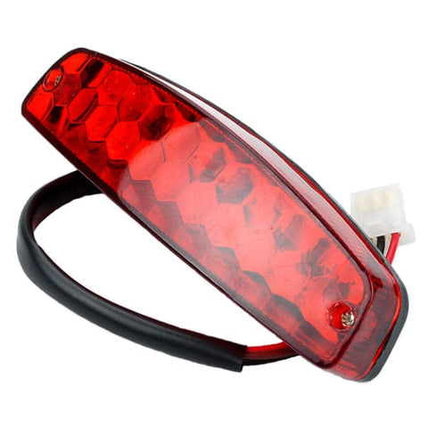 Darrahopens Auto Accessories > Auto Accessories Others > Automotive Lights Motorcycle Tail Light Stop Brake Light 12V Red Taillight Brake Tail Light for ATV Off-Road Motorcycle Tail Light Red