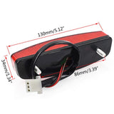 Darrahopens Auto Accessories > Auto Accessories Others > Automotive Lights Motorcycle Tail Light Stop Brake Light 12V Red Taillight Brake Tail Light for ATV Off-Road Motorcycle Tail Light Red