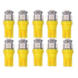 Darrahopens Auto Accessories > Auto Accessories Others > Automotive Lights T10 W5W LED, 5050SMD Yellow-Orange Chip, 12V DC, 10-Pack, Yellow