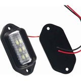 Darrahopens Auto Accessories > Auto Accessories Others > Automotive Lights Universal 6LED LED License Plate Light Door Step Light For Trailer Rv Truck 2 Pack