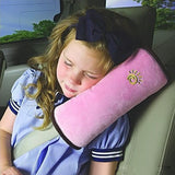Darrahopens Auto Accessories > Auto Accessories Others > Automotive Parts 1/2× Soft Plush Car Shoulder Pad and Cushion Pillow for Travel Comfort - Beige