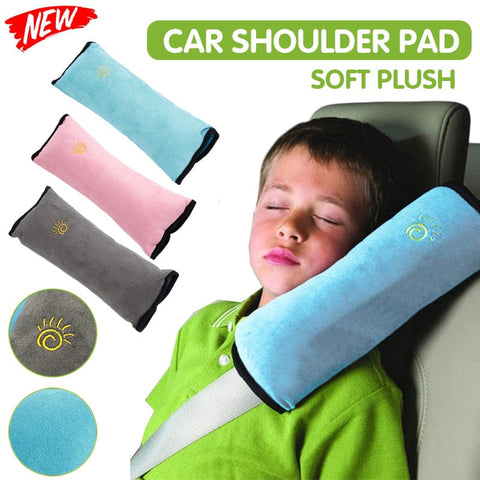 Darrahopens Auto Accessories > Auto Accessories Others > Automotive Parts 1/2× Soft Plush Car Shoulder Pad and Cushion Pillow for Travel Comfort - Beige