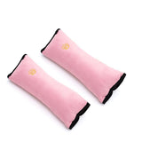 Darrahopens Auto Accessories > Auto Accessories Others > Automotive Parts 1/2× Soft Plush Car Shoulder Pad and Cushion Pillow for Travel Comfort - Beige