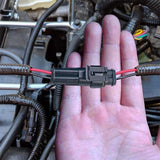 Darrahopens Auto Accessories > Auto Accessories Others > Automotive Parts 10 Set 2 Pin Waterproof Car Electrical Wire Sealed Connector Plug Cable 12V Kit