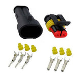 Darrahopens Auto Accessories > Auto Accessories Others > Automotive Parts 10 Set 2 Pin Waterproof Car Electrical Wire Sealed Connector Plug Cable 12V Kit