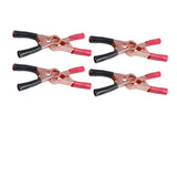 Darrahopens Auto Accessories > Auto Accessories Others > Automotive Parts 2/4/6Pairs Car Battery Tongs Cable Alligator Electrical Measured Clip Clamp Tool - 4pcs (2black+2red)