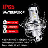 Darrahopens Auto Accessories > Auto Accessories Others > Automotive Parts 2 Pack H4 LED Headlight Bulbs 6000K White 9600LM High Low Beam Canbus Ready