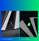 Darrahopens Auto Accessories > Auto Accessories Others > Automotive Parts 2 Packs of 4 Blue Luminous Tyre Valve Caps Glow in The Dark Universal Wheel Air Dust Covers for Cars Bikes Motorcycles Scooters One-Piece Design