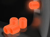Darrahopens Auto Accessories > Auto Accessories Others > Automotive Parts 2 Packs of 4 Orange Luminous Tyre Valve Caps Glow in The Dark Universal Wheel Air Dust Covers for Cars Bikes Motorcycles Scooters One-Piece Design