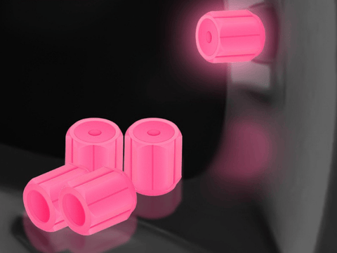 Darrahopens Auto Accessories > Auto Accessories Others > Automotive Parts 2 Packs of 4 Pink Luminous Tyre Valve Caps Glow in The Dark Universal Wheel Air Dust Covers for Cars Bikes Motorcycles Scooters One-Piece Design