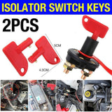 Darrahopens Auto Accessories > Auto Accessories Others > Automotive Parts 2Pcs Battery Car Off Spare Switch Universal Key Cut Power Isolator Kill Au Stock