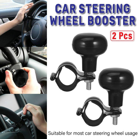 Darrahopens Auto Accessories > Auto Accessories Others > Automotive Parts 2PCS Car Steering Wheel Booster Auxiliary Ball One Hand Turn Saver Driving Aid