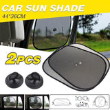 Darrahopens Auto Accessories > Auto Accessories Others > Automotive Parts 2PCS Car Window Sun Shade Mesh Visor for Rear Side Window UV Protection 44×36cm