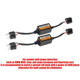 Darrahopens Auto Accessories > Auto Accessories Others > Automotive Parts 2PCS H4 CANBUS LED Headlight Decoder Anti Flicker Error Canceller Load Resistor