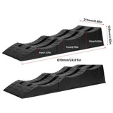 Darrahopens Auto Accessories > Auto Accessories Others > Automotive Parts 2pcs Plastic Three Step Parking Tire Pads for Cars Recreational Vehicles RV