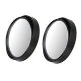 Darrahopens Auto Accessories > Auto Accessories Others > Automotive Parts 2X Blind Spot Car Mirror 360 Wide Angle Adjustable Rear Side View Convex Black