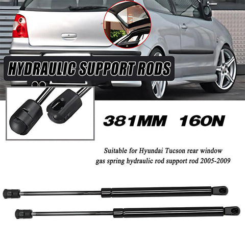 Darrahopens Auto Accessories > Auto Accessories Others > Automotive Parts 2x Gas Struts for Hyundai Tucson 2005-2009 Rear Window 381mm long 160N