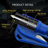 Darrahopens Auto Accessories > Auto Accessories Others > Automotive Parts 3 In 1 Car Window Glass Breaker Emergency Escape Tool with Cutter - Green