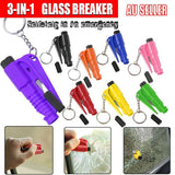 Darrahopens Auto Accessories > Auto Accessories Others > Automotive Parts 3 In 1 Car Window Glass Breaker Emergency Escape Tool with Cutter - Green