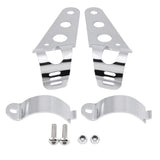 Darrahopens Auto Accessories > Auto Accessories Others > Automotive Parts 35-43mm Motorcycle Headlight Mount Bracket Fork Tube Clamp Kit Chrome for Chopper Cafe Racer