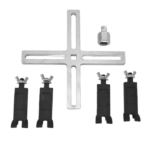 Darrahopens Auto Accessories > Auto Accessories Others > Automotive Parts 4 Jaws Adjustable Fuel Pump Removal Tool Fuel Pump Lock Ring Tool Fuel Tank Lid Cover Remove Spanner with Adapter In Australia - Darrahopens