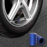 4-Pack Silver Aluminum Car Tyre Valve Stem Caps - Heavy Duty Dustproof Air Valve Covers with Internal Anti-Seize Plastic Lining for Cars SUVs Trucks