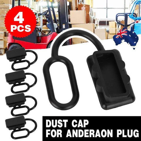 Darrahopens Auto Accessories > Auto Accessories Others > Automotive Parts 4 x Dust Cap Black Anderson Plug Cover Style Connectors 50AMP Battery Caravan