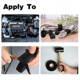 Darrahopens Auto Accessories > Auto Accessories Others > Automotive Parts 4Pcs 19Mmx 15M Adhesive Cloth Fabric Tape Cable Loom Wiring Harness For Car Auto