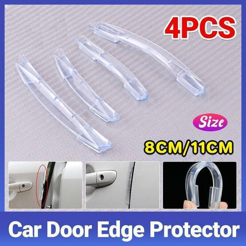 Darrahopens Auto Accessories > Auto Accessories Others > Automotive Parts 4PCS Car Door Edge Protector Anti Collision Strip Transparent PVC Guard 8cm 11cm