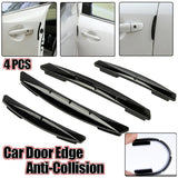 Darrahopens Auto Accessories > Auto Accessories Others > Automotive Parts 4Pcs Universal Black Car Door Edge Anti-Collision Cover Scratch Protector Guard