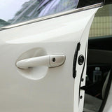 Darrahopens Auto Accessories > Auto Accessories Others > Automotive Parts 4Pcs Universal Black Car Door Edge Anti-Collision Cover Scratch Protector Guard