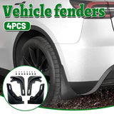 Darrahopens Auto Accessories > Auto Accessories Others > Automotive Parts 4PCS Universal Soft Rubber Fender Flares Wheel Arch Guard No Drill Car Accessories