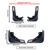 Darrahopens Auto Accessories > Auto Accessories Others > Automotive Parts 4PCS Universal Soft Rubber Fender Flares Wheel Arch Guard No Drill Car Accessories