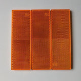 Darrahopens Auto Accessories > Auto Accessories Others > Automotive Parts 6 X Red Amber White Trailer Reflectors 15 X 5 Cm Self Adhesive Reflector Caravan