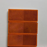 Darrahopens Auto Accessories > Auto Accessories Others > Automotive Parts 6 X Red Amber White Trailer Reflectors 15 X 5 Cm Self Adhesive Reflector Caravan