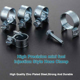 Darrahopens Auto Accessories > Auto Accessories Others > Automotive Parts 60 pcs Galvanized Silicone Fuel Hose Clamps