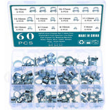 Darrahopens Auto Accessories > Auto Accessories Others > Automotive Parts 60 pcs Galvanized Silicone Fuel Hose Clamps