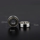 Darrahopens Auto Accessories > Auto Accessories Others > Automotive Parts 608ZZ ABEC-5 Ball Bearings 8x22x7mm for CNC 3D Printers Skateboards 10 to 50pcs - 10PCS