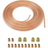 Darrahopens Auto Accessories > Auto Accessories Others > Automotive Parts 7.6M Brake Copper Hose, Brake Pipe Tube, Od 4.76Mm, Id 3.3Mm With 16 Nuts