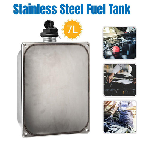 Darrahopens Auto Accessories > Auto Accessories Others > Automotive Parts 7L Air Diesel Heater Fuel Tank Oil With Lock Stainless Steel For Car Truck